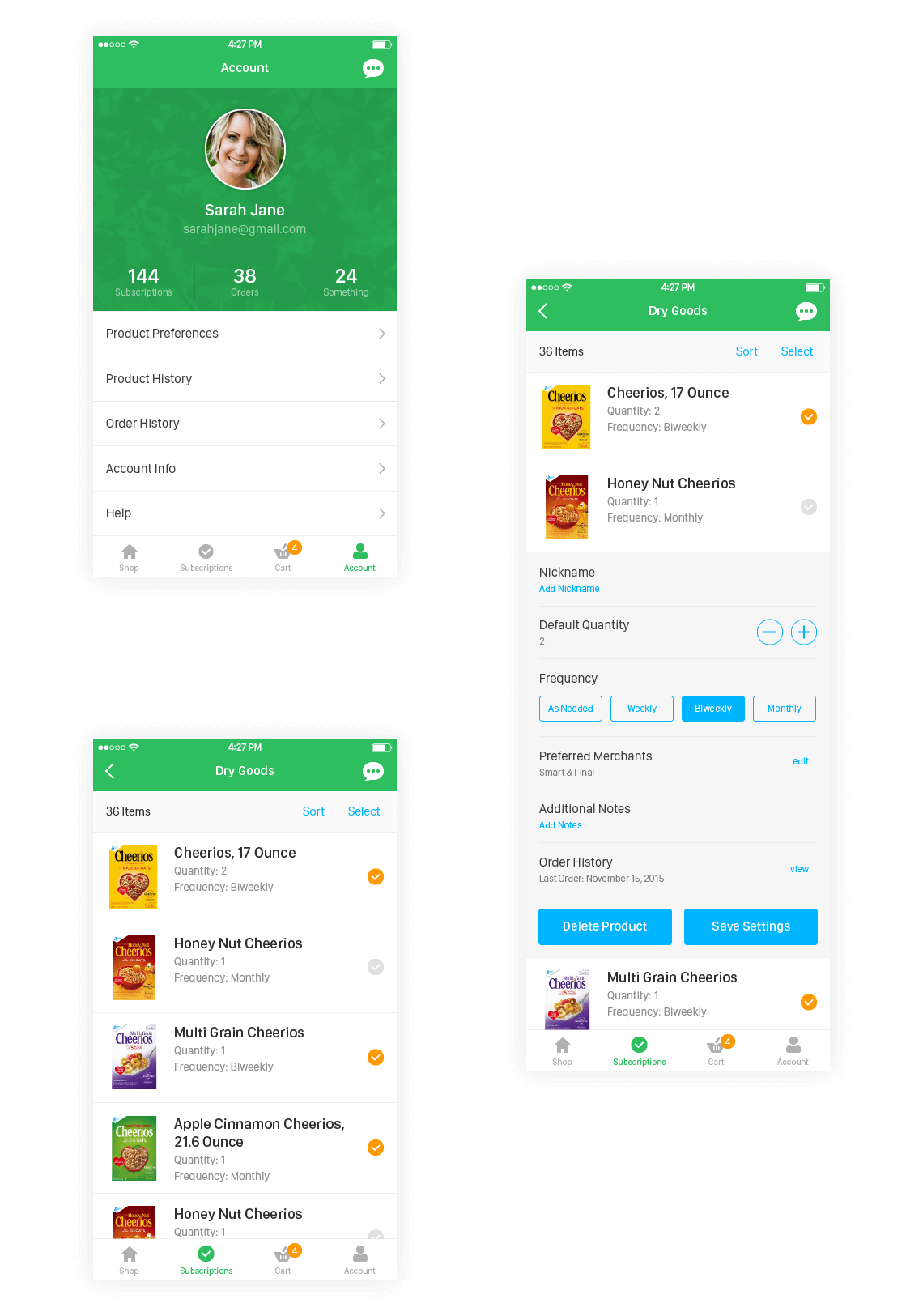 Green App Highlights